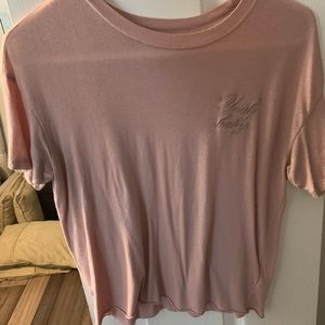 pink “yeah baby” t-shirt